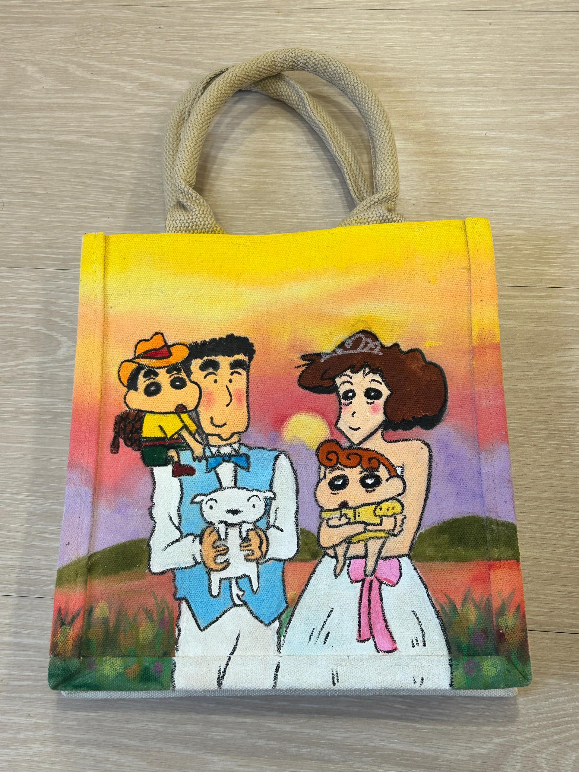 Kids tote bag painting activity