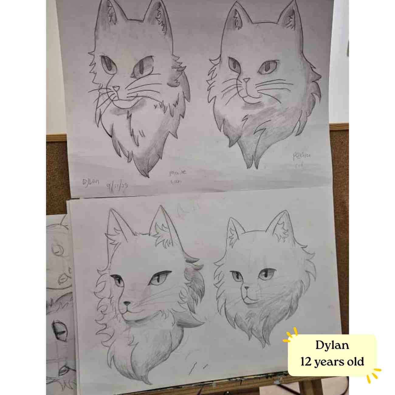 Children's creative artwork