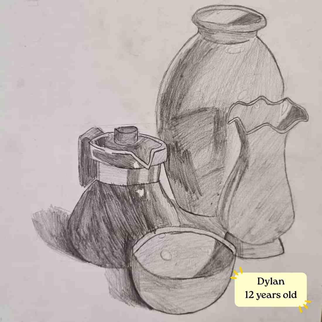 ArtZ Club student sketching artwork