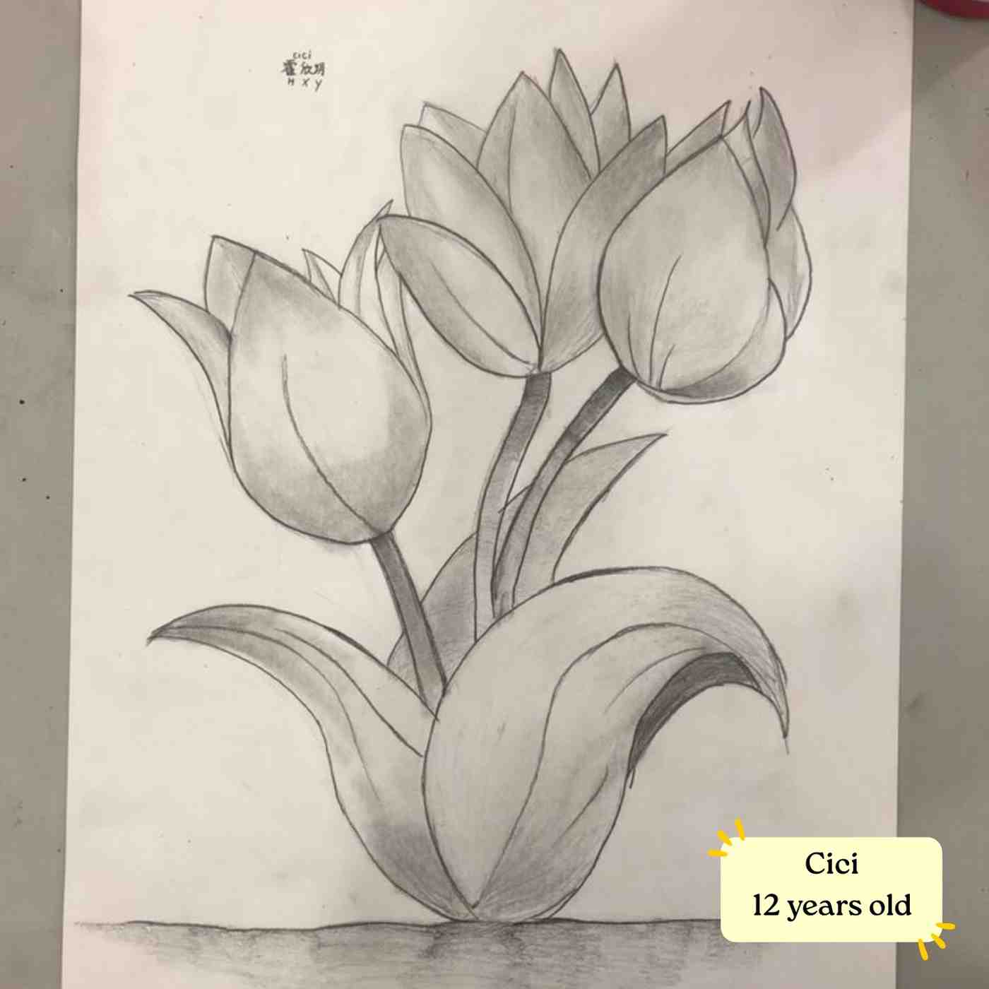 ArtZ Club student sketching artwork