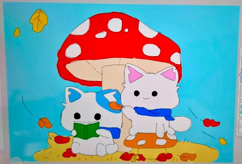 Student digital artwork created at ArtZ Club